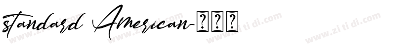 standard American字体转换